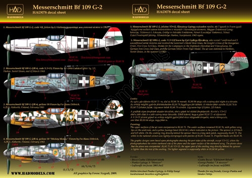 Messerschmitt BF109G-2 (Hungarian AF, Luftwaffe)  HAD32047