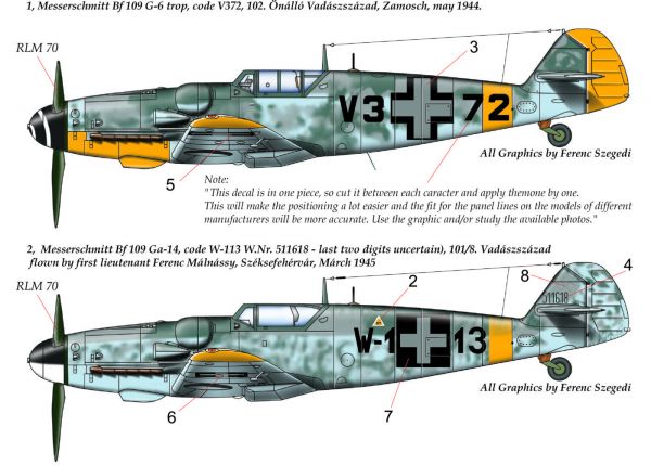 Messerschmitt BF109G-6 trop, Bf109G-14  HAD32055