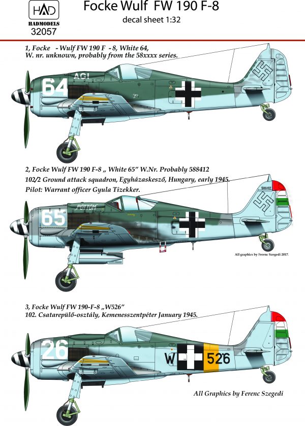 Hungarian Armour Dec HAD32057 Focke Wulf Fw190F-8