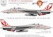 Grumman F14A Tomcat (VF111 "Miss Molly" USS Carl Vinson 1989) with High Visibilty Stencil set HAD3206568