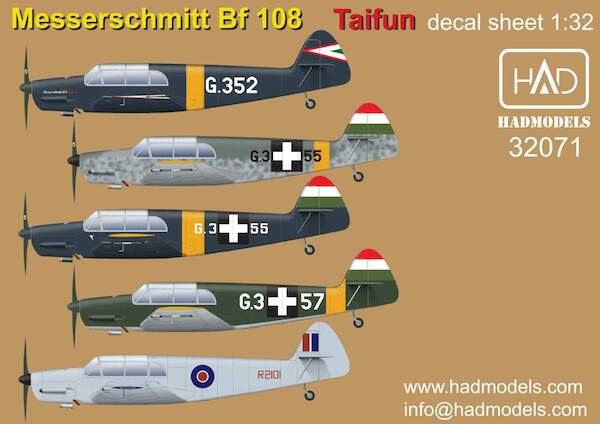 Messerschmitt BF108B1/2 TAIFUN (Hung AF, RAF) HAD32071