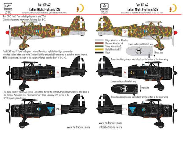 Fiat CR42 Italian Night fighters  HAD32073