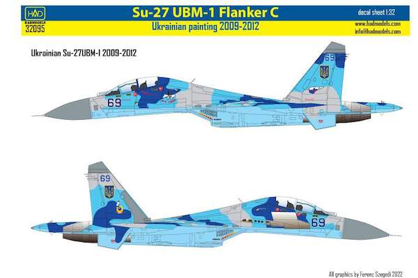 Sukhoi Su27UBM-1 Flanker C (Ukrainian AF Non-digital Camo) HAD32095