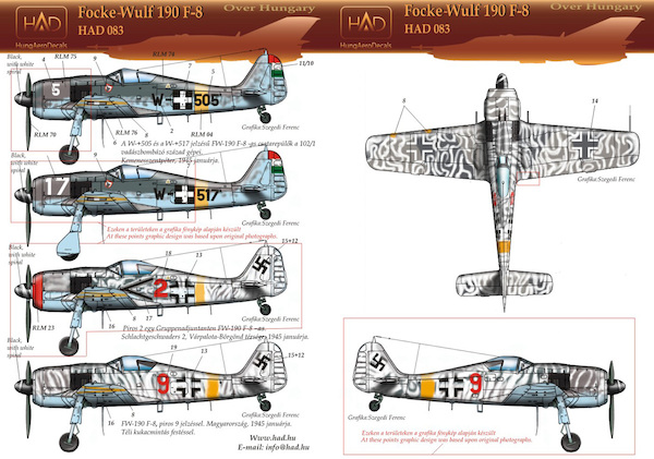 FW190F-8 (Luftwaffe Hungarian Air Force)  HAD48083
