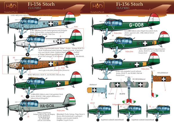 Fieseler Fi156 Storch (Hungarian AF, Luftwaffe) HAD48085