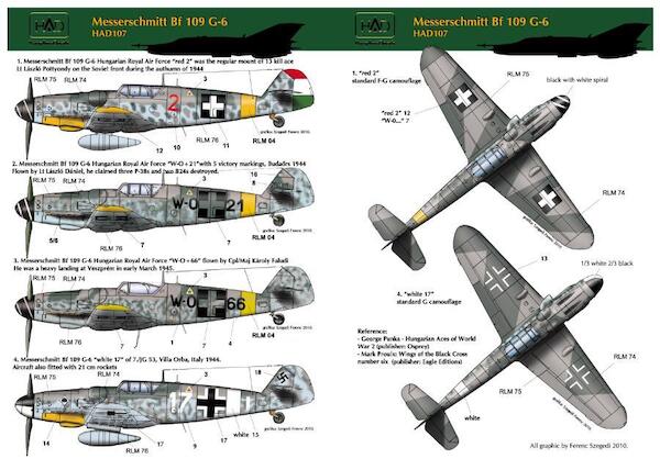 Messerschmitt Bf 109 G-6 (Hungarian AF, Luftwaffe)  HAD48107