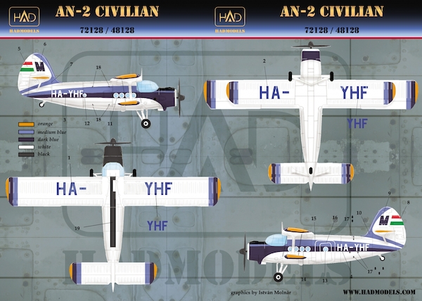 Antonov AN2 Civilian (HA-YHF) HAD48128