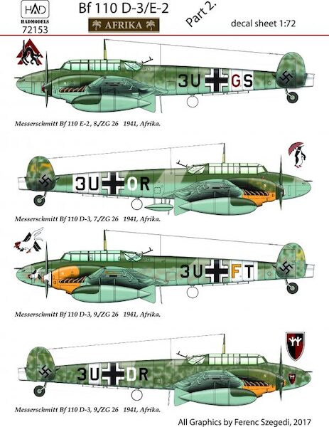 Messerschmitt BF110D-3/E-3 Afrika Part 2  HAD48155