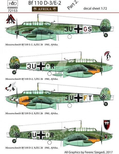 Messerschmitt BF110D-3/E-3 Afrika Part 2 HAD48155