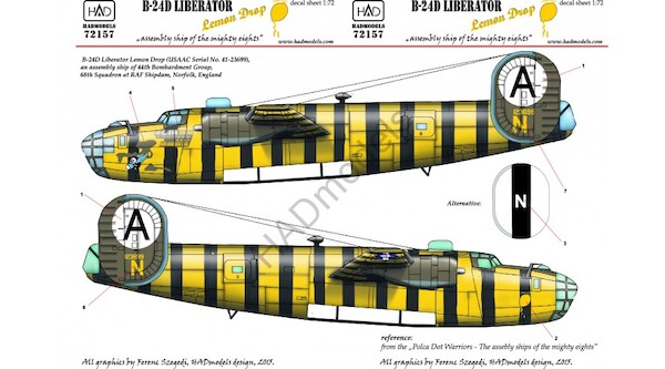 B24D Liberator "Lemon Drop" assemby ship of the mighty eighth  HAD48160