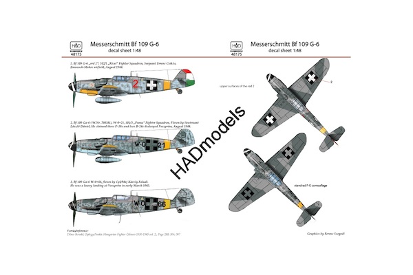 Messerschmitt BF109G-6 (Hungarian AF)  HAD48175