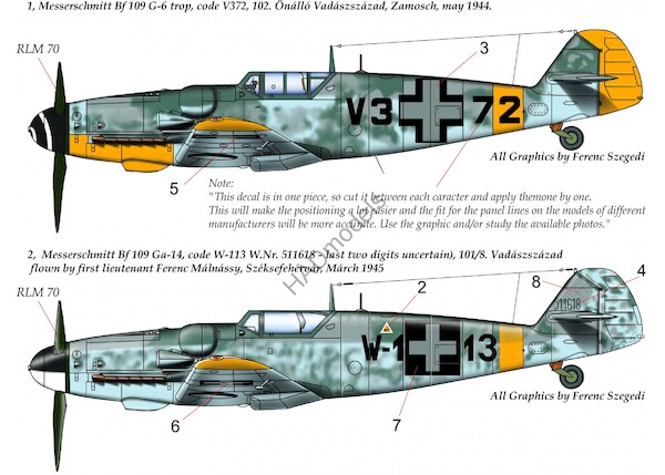 Messerschmitt BF109G-6 trop /G-14 (Luftwaffe, Hungarian AF) HAD48177