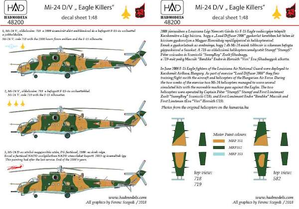 Mil  Mi24D/V/P Hind "Eagle Killers" in Hungarian Service  HAD48200