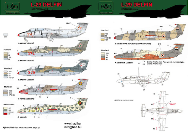 Aero L29 Delfin (Hungary, Uganda, UAE, Egypt) HAD72039