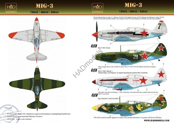 Mikoyan Mig3 (USSR)  HAD72043
