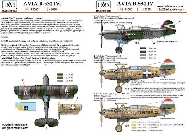 Avia B534 IV (Hungarian Air Force)  HAD72080