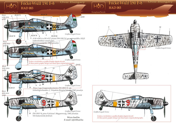 Focke Wulf FW190F-8 (Luftwaffe, Hungarian Air Force) HAD72083