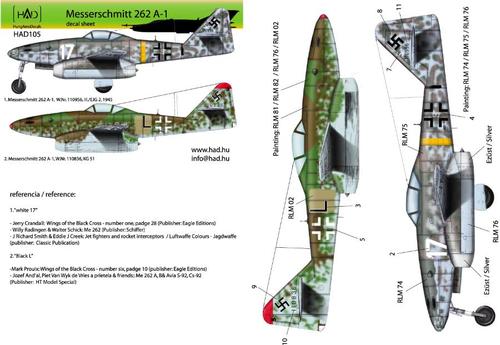 Messerschmitt Me262A-1 HAD72105