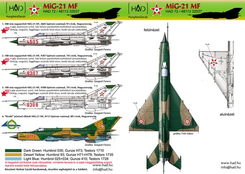Mikoyan MiG21MF Fishbed (Hung. AF) HAD72113