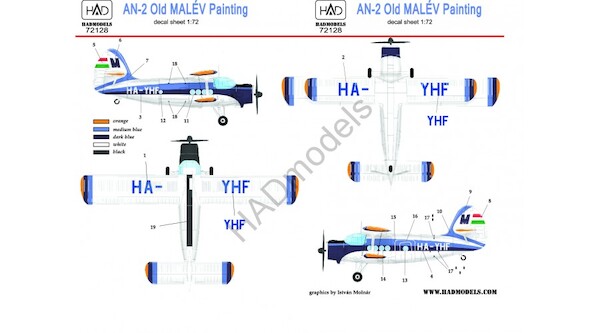 Antonov AN2 Colt "Malev - Old"  HAD72128