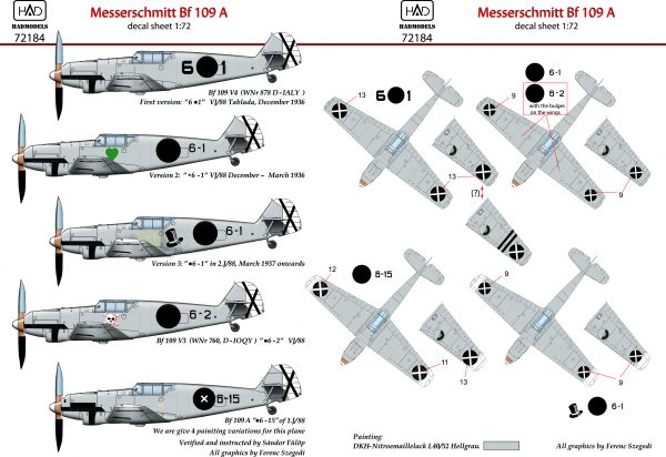 Messerschmitt BF109A (Condor Legion) HAD72184