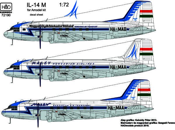 Ilyushin IL14M (Malev)  HAD72190