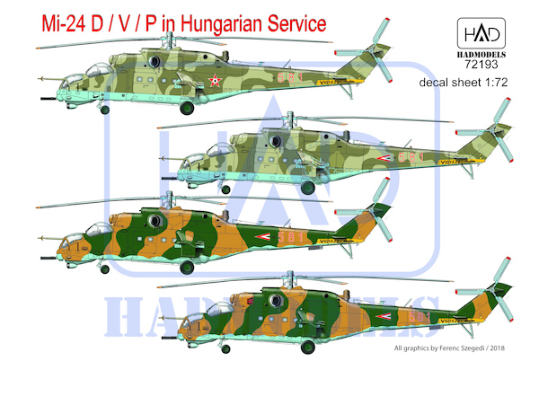 Mil Mi24D/V/P "Hind"in Hungarian Servicde HAD72193