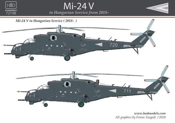 Mil Mi24V Hind in Hungarian service  with Grey NATO scheme (From 2018)  HAD72198