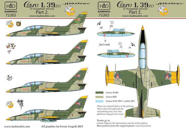 Aero L39 Albatros (Hungarian AF DDR Scheme)  HAD72202