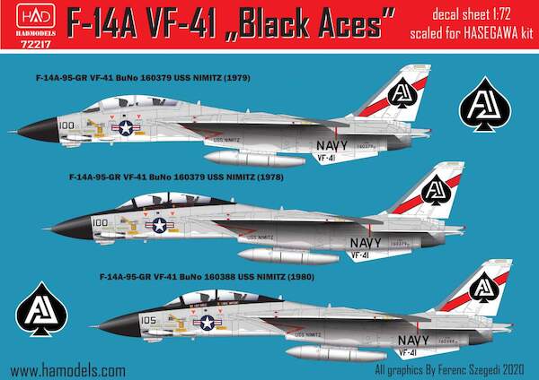 F14A Tomcat (VF41 Black Aces USS Nimitz 1978-1979) HAD72217