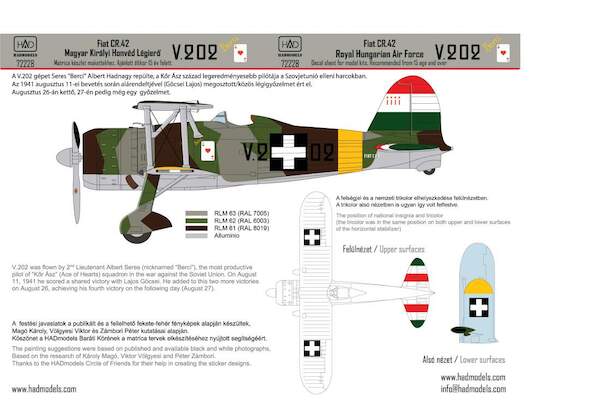 Fiat CR42 (Hungarian AF V.202)  HAD72228