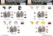Helmet and dress Sewing Patches for F4's of  VF-84 Jolly Rogers, VF-111 Sundowners, VX4, VF74  Be-Devillers and VF96 Fighting Falcons HADE481009