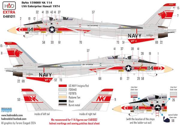 F14A Tomcat VF1  "Wolfpack"  HADE481011