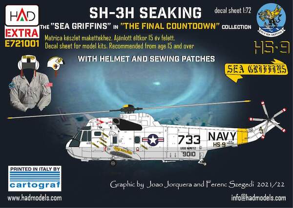 SH3 Seaking  (Sea Griffins - The Final Countdown) with Helmet and Sewing Patches  HADE72001