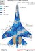 Sukhoi Su27P1M Flanker B Ukrainian Digital Camouflage painting mask (Zvezda) HADMASK72001
