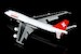 Boeing 747-300 Swissair "Chocolate Stripe" N221GF Flaps Down 