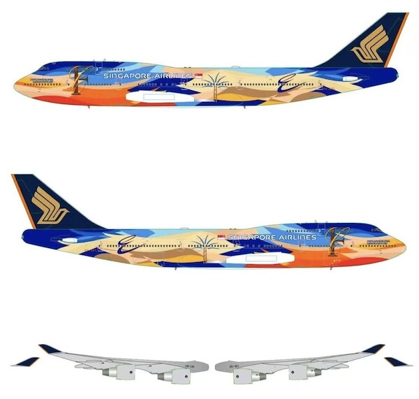 Singapore Airlines Boeing 747-400 "Tropical" 9V-SPL B615301