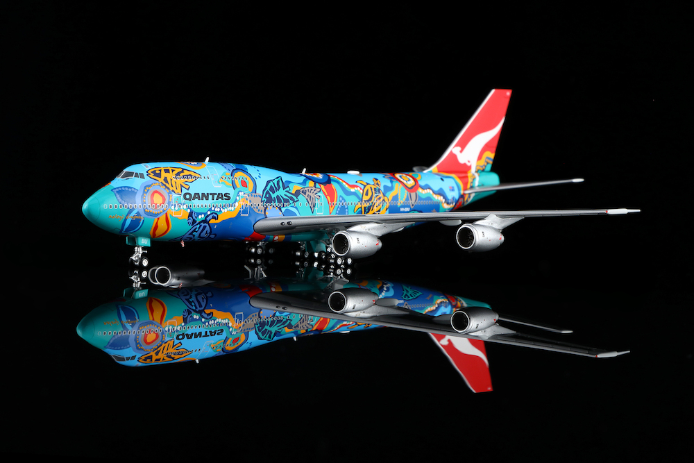 カンタス航空 Boeing 747-300 VH-EBU 1/200 www.JetCollector.com: Qantas B747-300 