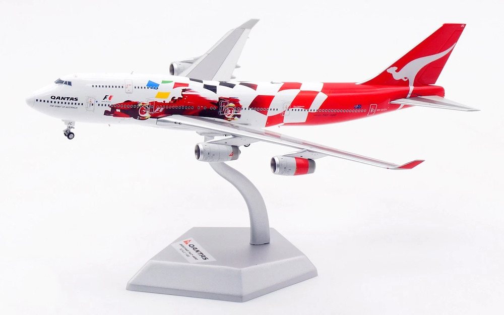 QANTAS Boeing 747-400 限定版 1:400スケール Qantas Boeing 747-400 VH-OEB GeminiJets GJQFA859 Scale 1:400