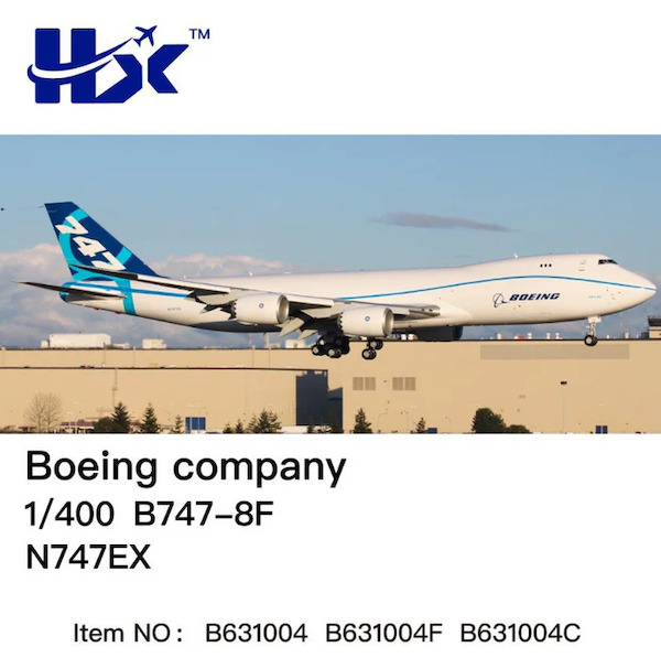 Boeing 747-8F Boeing House Colors N747EX Interactive Version B631004C
