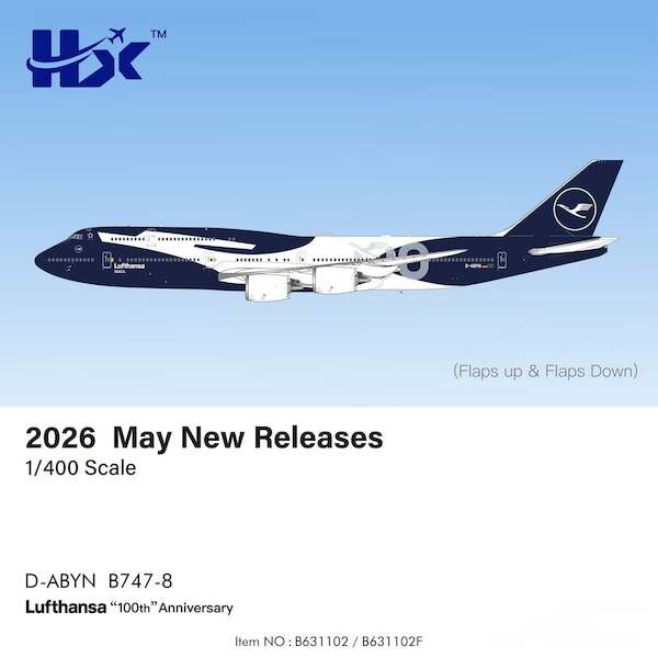 Boeing 747-8 Lufthansa 100 years D-ABYN B631102