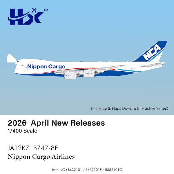 Boeing 747-8F Nippon Cargo Airlines JA12KZ Flaps Down  B632101F