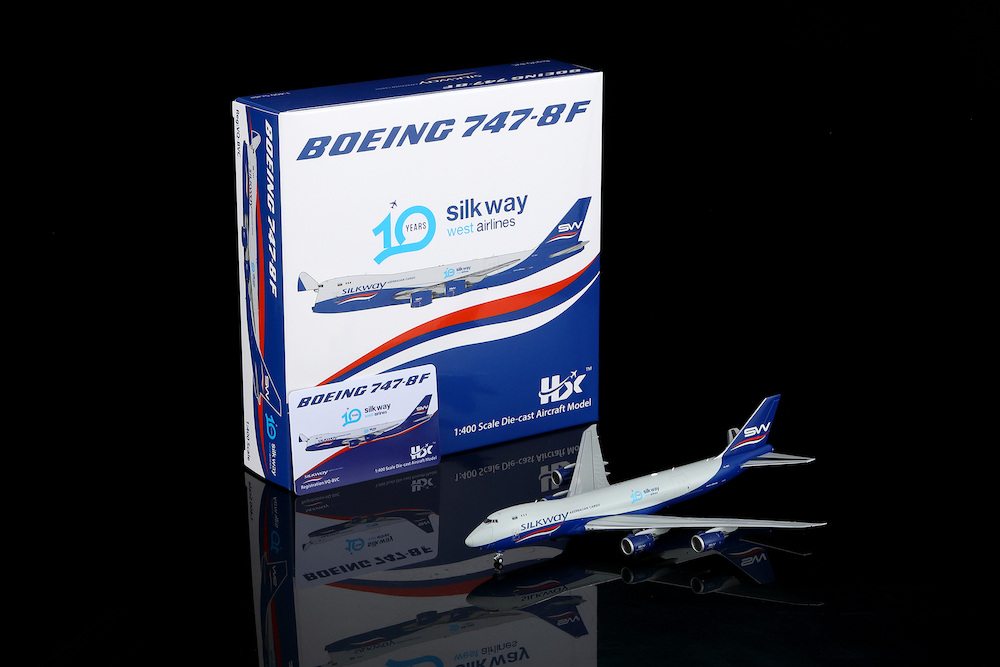 HX Models B632502 Boeing 747-8F Silk Way West Airlines VQ-BVC