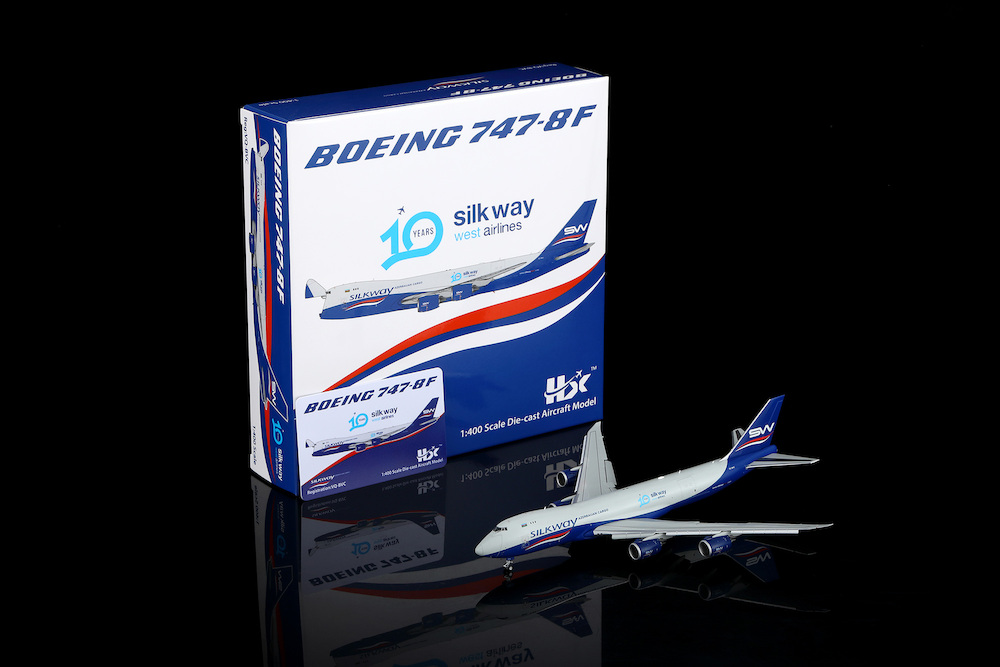 HX Models B632502F Boeing 747-8F Silk Way West Airlines VQ-BVC Fl