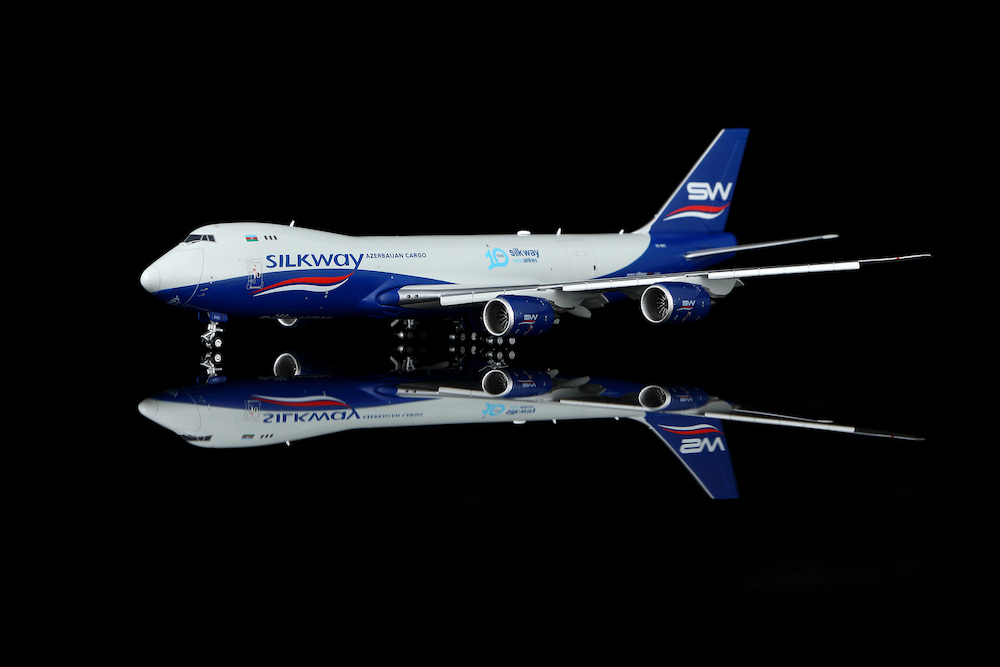 航空機・ヘリコプター hogan silk way west airlines 747-8 1/200 HX Models B632502F Boeing 747-8F Silk Way West Airlines VQ-BVC Fl