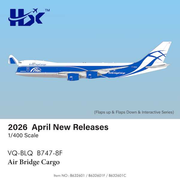 Boeing 747-8F Air Bridge Cargo VQ-BLQ Interactive Series  B632601C