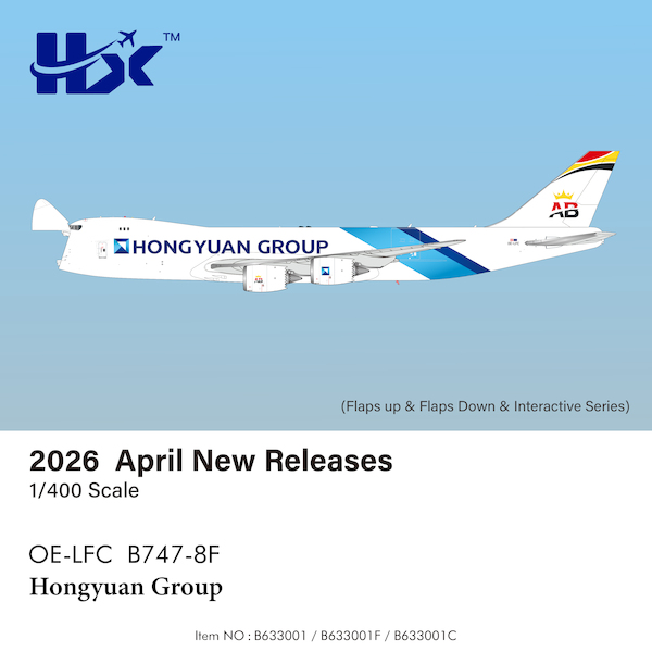 Boeing 747-8F Hongyuan Group / Air Belgium OE-LFC Interactive Series  B633001C