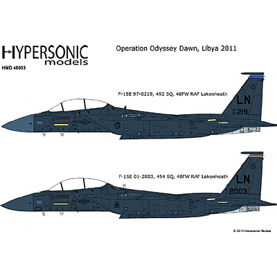 F15E Strike Eagle 'Operation Oddysee Dawn, Libya 2011' HMD48003