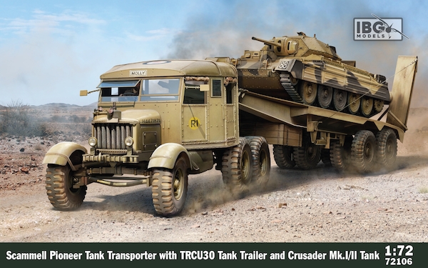Scammel Pioneer with Trusco Tank trailer and Crudsader MKI/II tank 72106