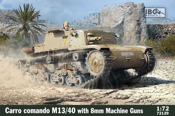 Carro Comando M13/40 Italian tank with 8mm machine gun 72129
